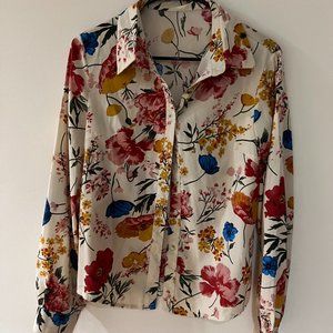 Vintage Floral Button down top